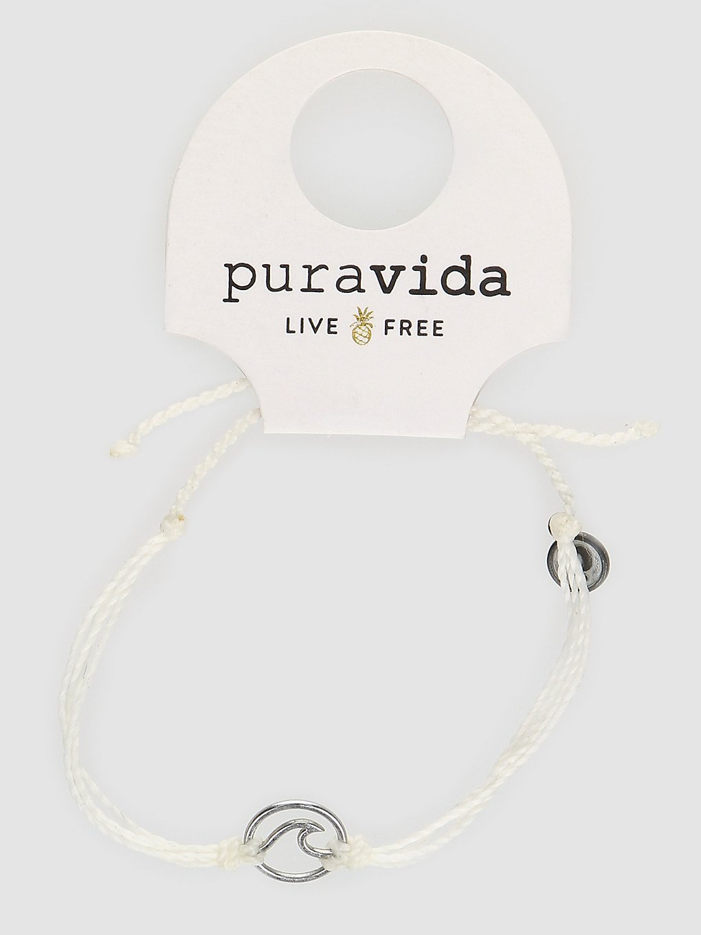 Pura Vida Silver Wave Bracelet white kaufen
