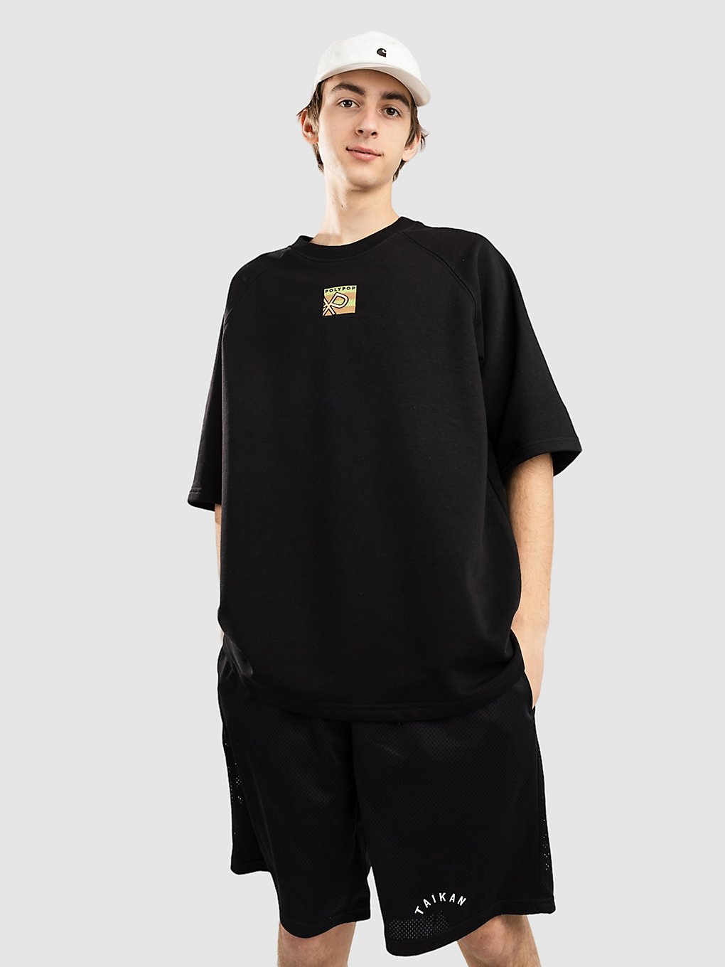 Polypop Square Logo Oversized Fit Heavy T-Shirt black kaufen