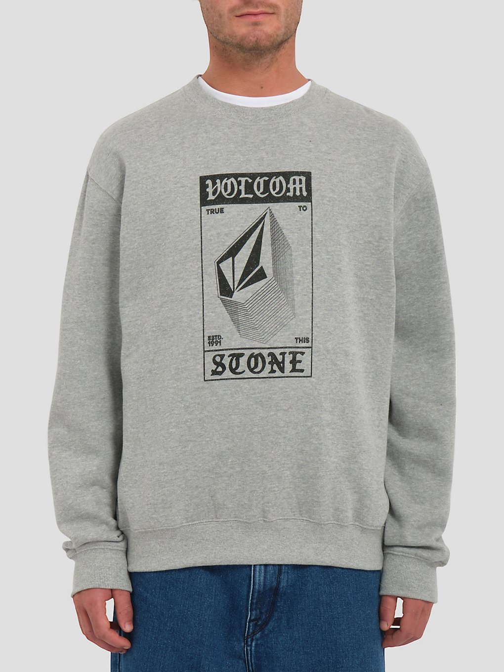 Volcom Watanite Crew Sweater heather grey kaufen