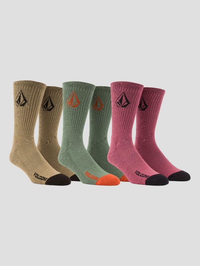Volcom Full Stone 3Pk Strumpor