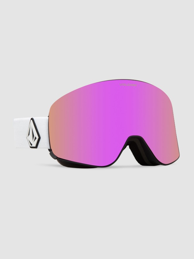 Volcom Odyssey Matte White+Bonus Lens Goggle