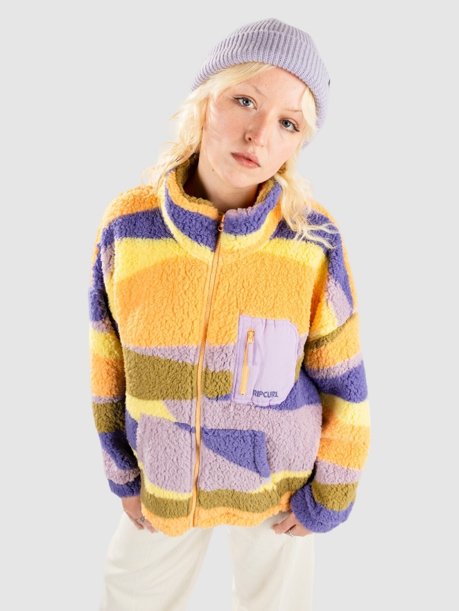 Rip Curl Sunrise Wavy Polar Fleece Sweatjacke