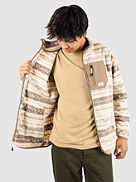 Clean Coasts Fz Print Fleece Mikina s kapuc&iacute; na zip