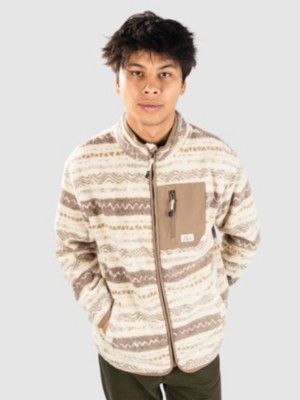 Quiksilver Clean Coasts Fz Print Fleece Mikina s kapuc&iacute; na zip
