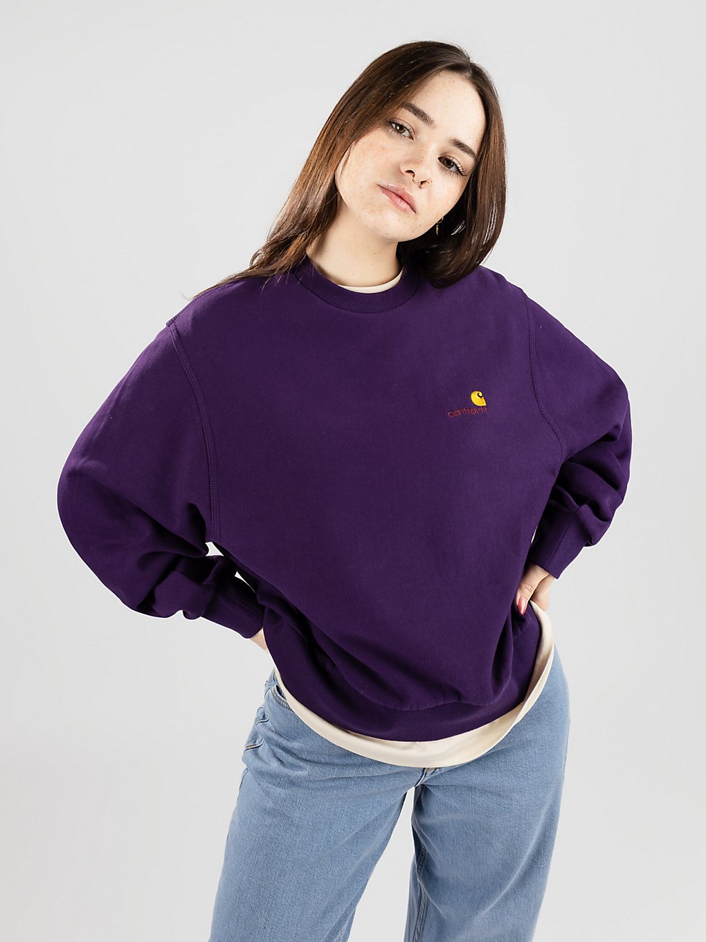 Carhartt WIP American Script Sweater cassis kaufen