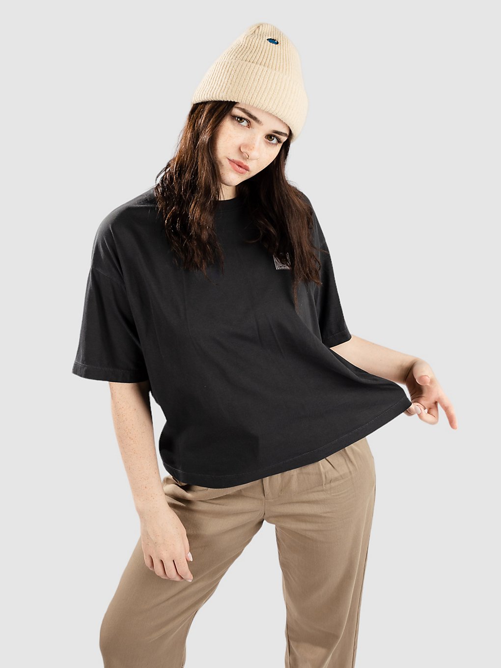 Carhartt WIP Nelson T-Shirt black garment dyed kaufen