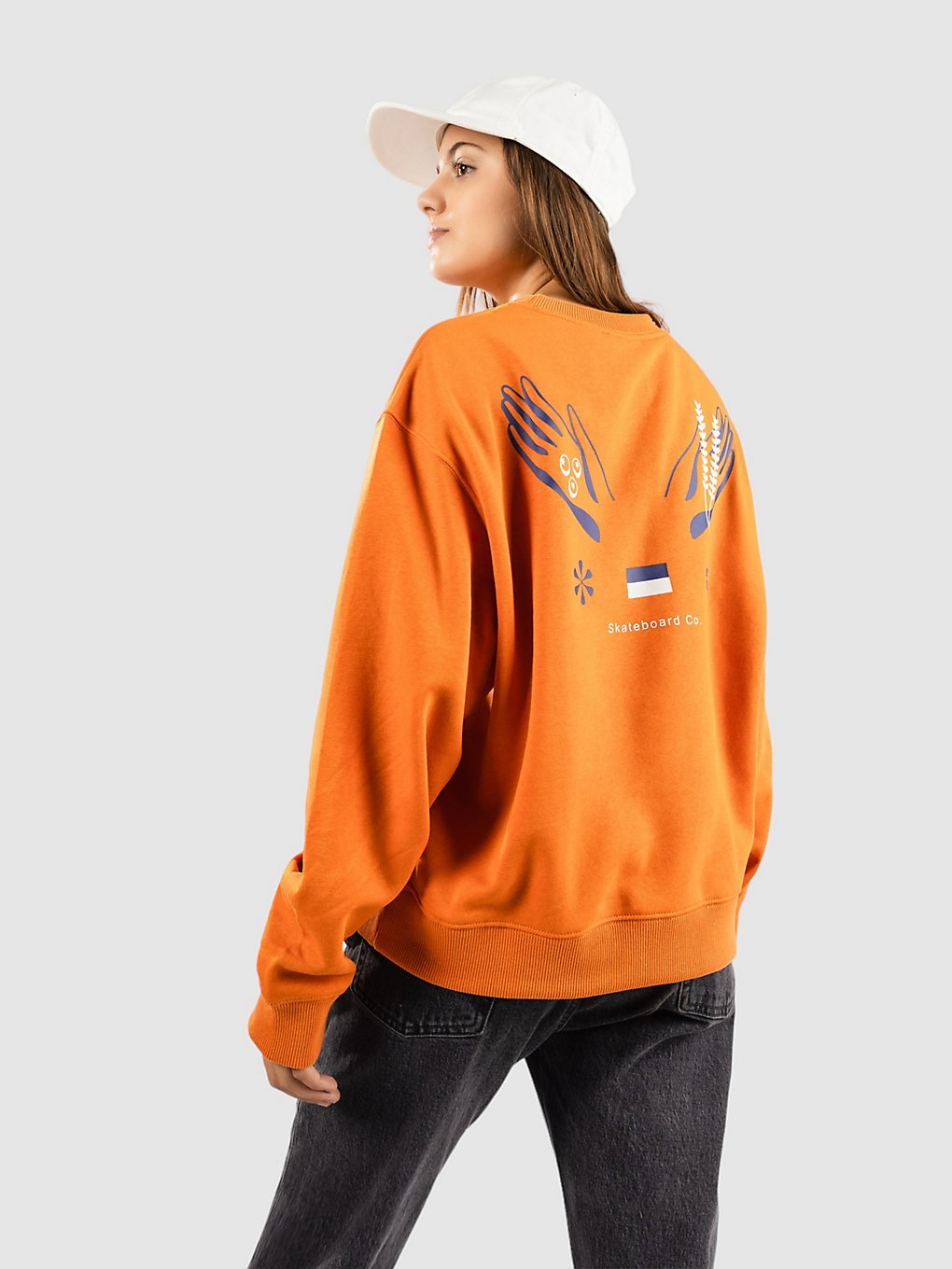 Element Face Crew Sweater burnt orange kaufen