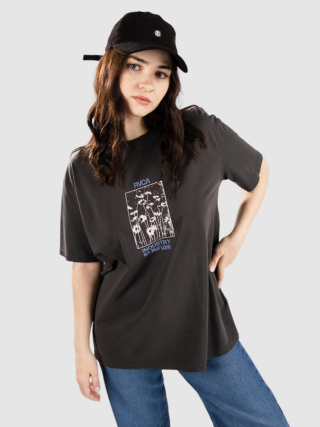 RVCA Fields Relaxed T-Shirt washed black kaufen