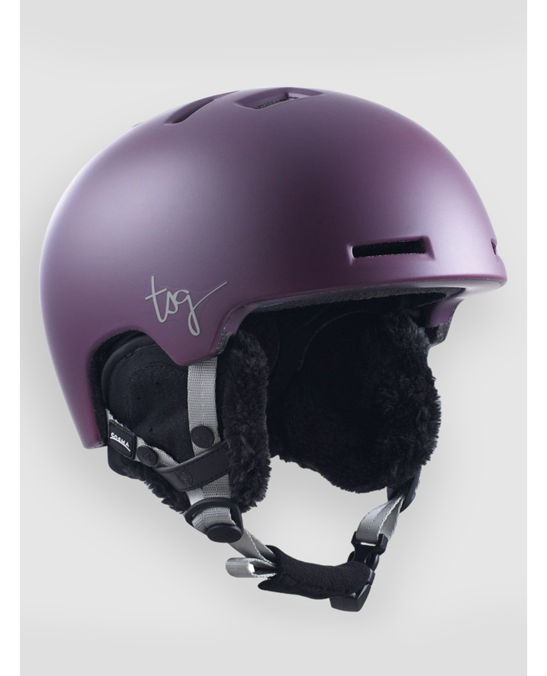 TSG Lotus Solid Color Helm satin eggplant