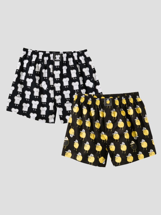 Lousy Livin 2Pk Toast & Zitrone Boxershorts