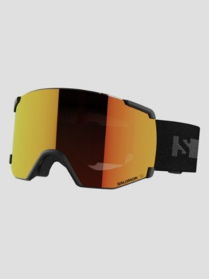 Photos - Ski Goggles Salomon S/View Black Brand Goggle ml mid red 