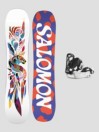 Salomon Grace+Goodtime Black Xs 2024 Snowboard-Set