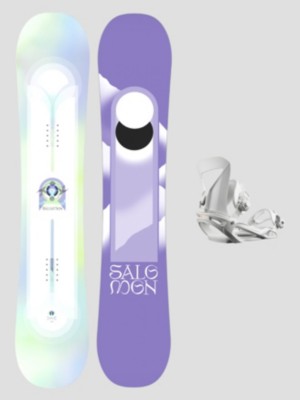 Lotus+Spell White M 2024 Snowboard-Set