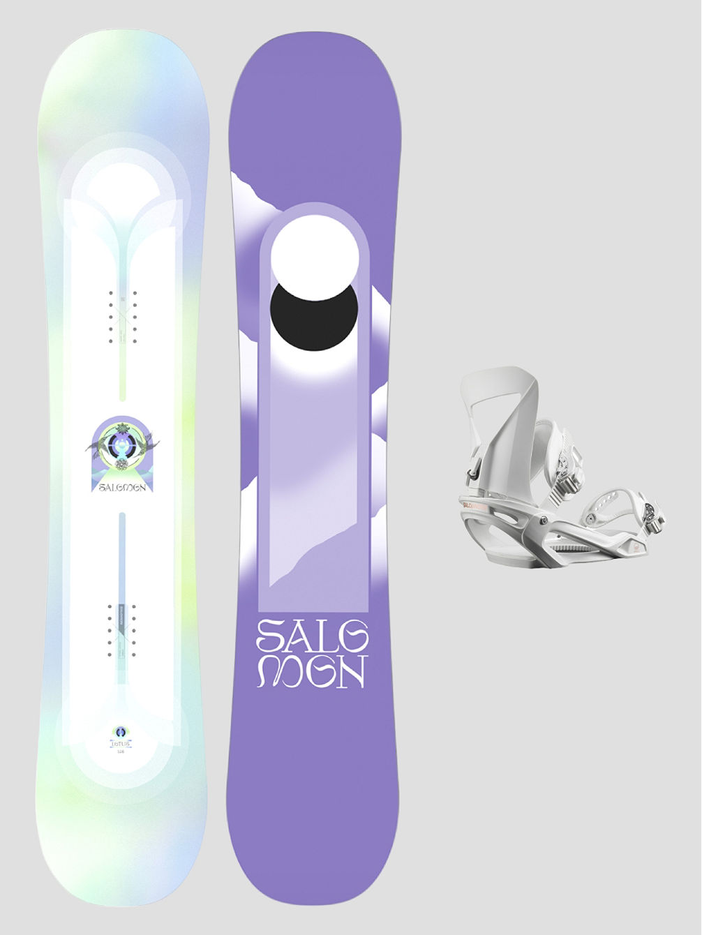 Lotus+Spell White M 2024 Snowboard set