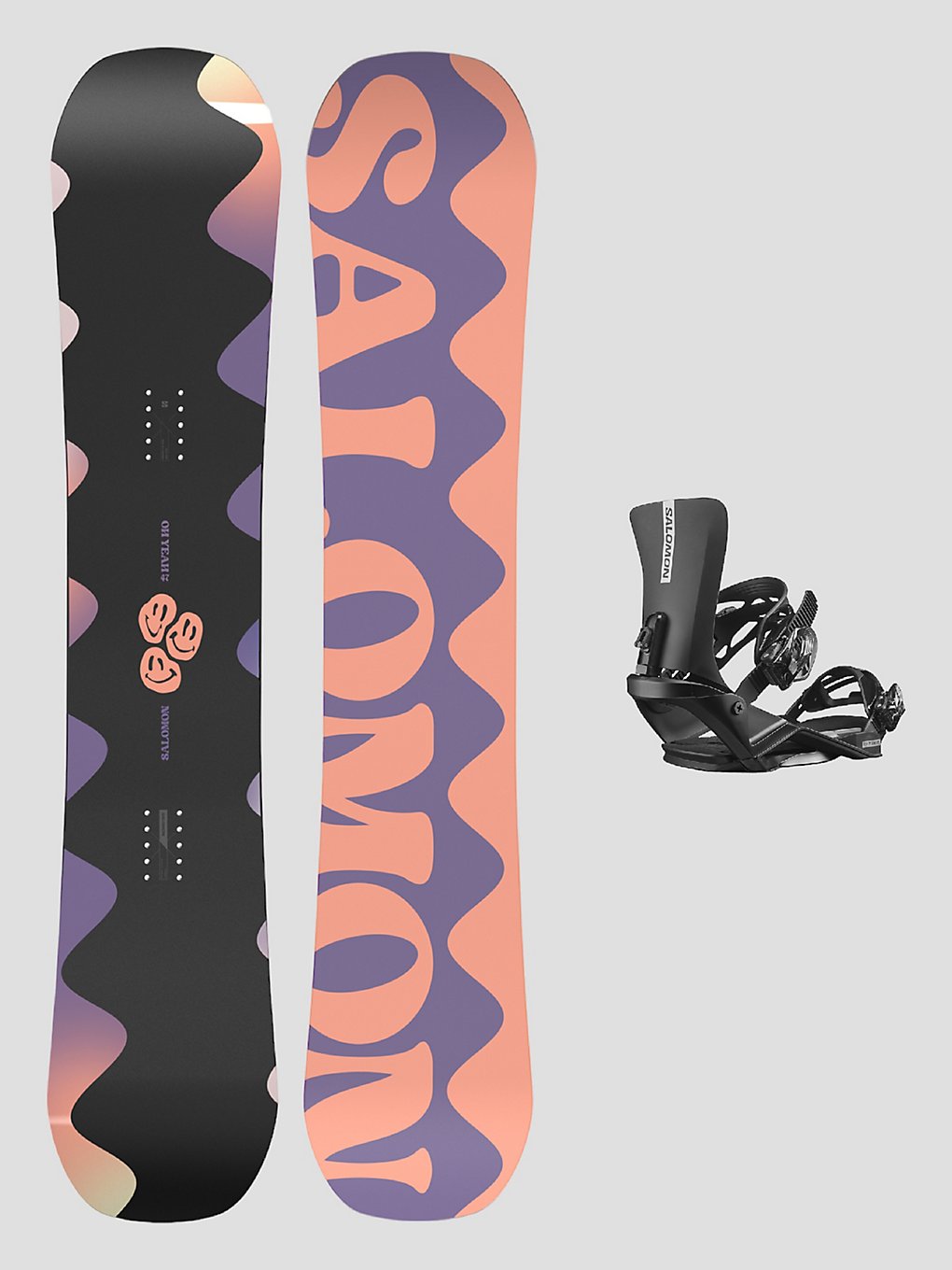 Salomon Oh Yeah+Rhythm Black M 2024 Snowboard-Set uni kaufen