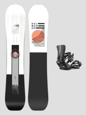 Salomon Sight+Rhythm Black L 2024 Snowboard-Set