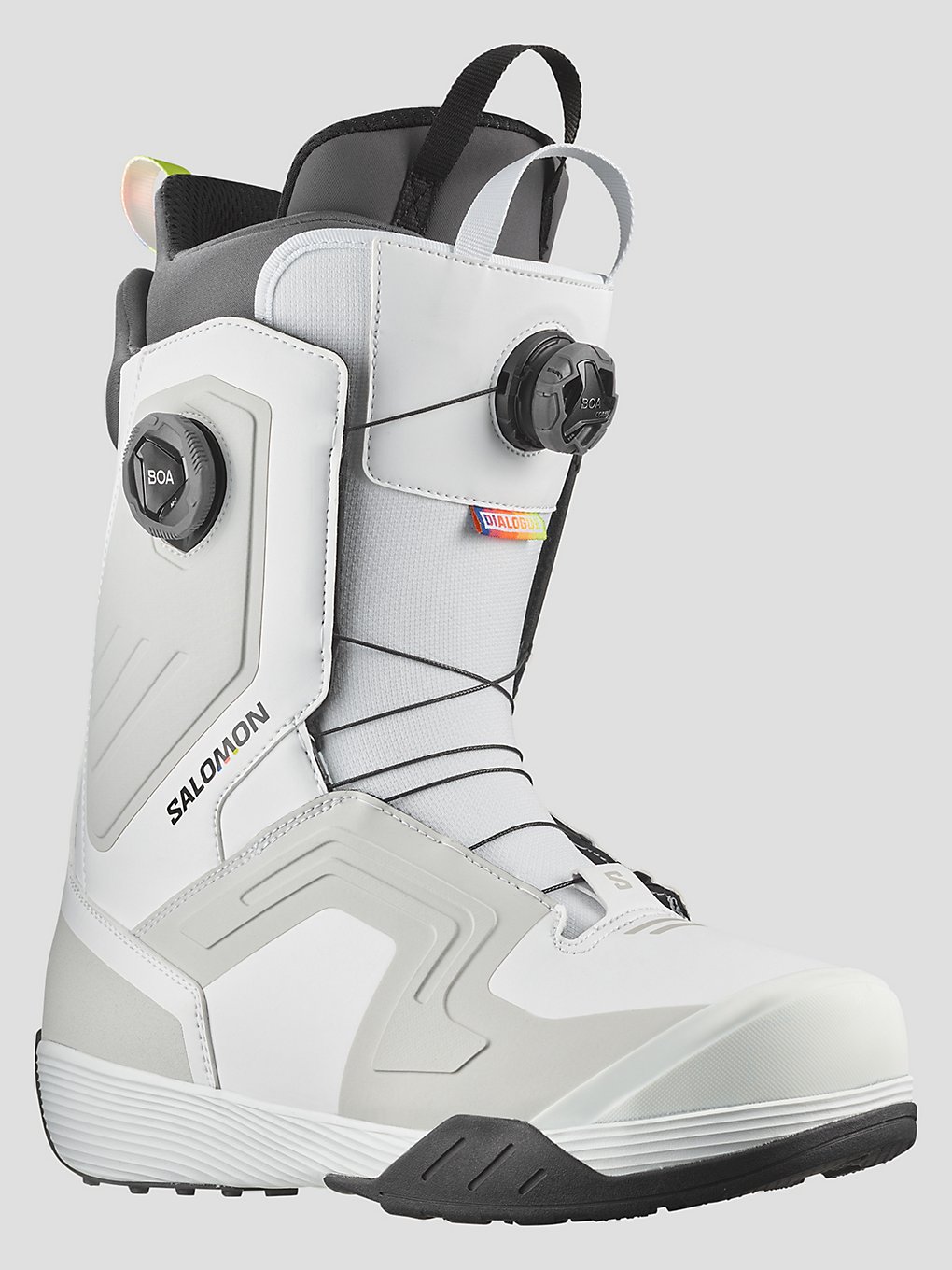 Salomon Dialogue Dual Boa Team 2024 Snowboard-Boots whitegrey pinstripeblack kaufen