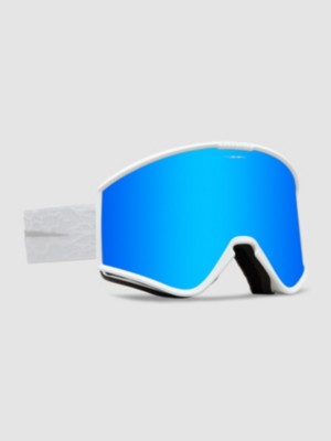 Photos - Ski Goggles Electric Kleveland Matte White Nuron Goggle blue chrome 