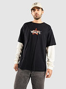 Starman Layered Knit Lang&aelig;rmet t-shirt