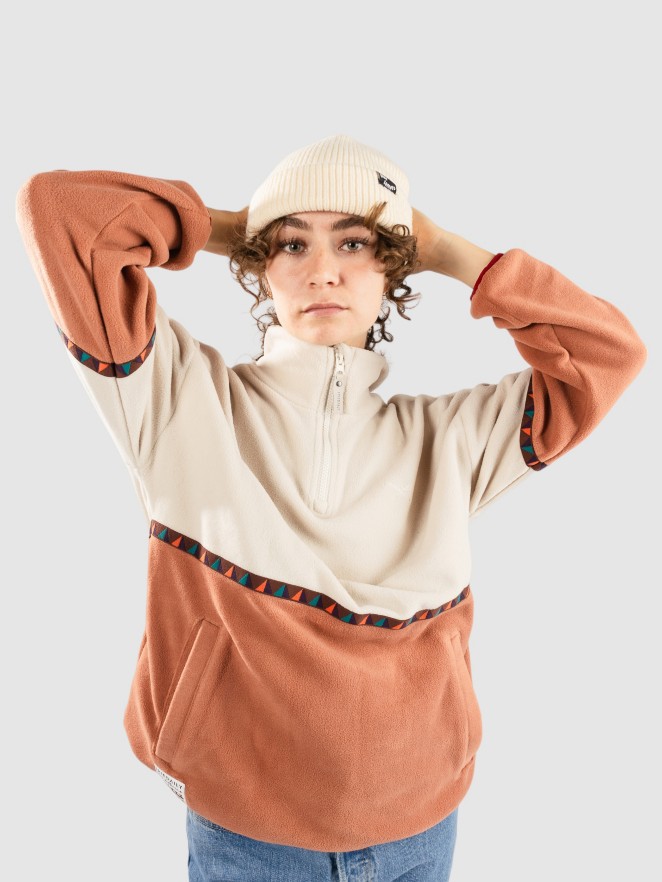 Iriedaily Holina Fleece Troyer Hoodie med Dragkedja