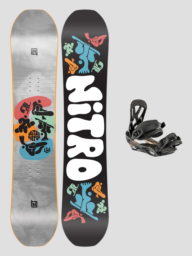 Nitro Ripper Kids + Charger Mini S 2025 Kids Snowboardsæt