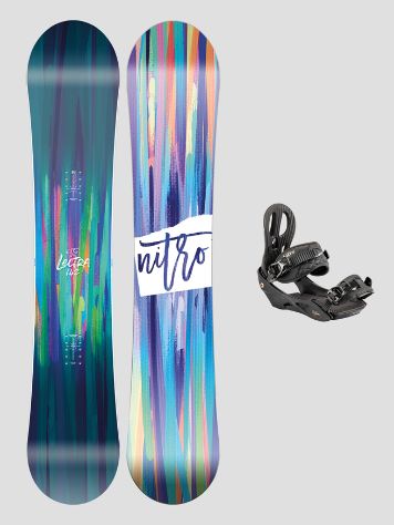 Nitro Lectra Brush + Rhythm BlackBronze M 2024 Snowboardpaket