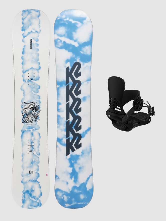 K2 Dreamsicle + Cassette M 2024 Snowboard Set