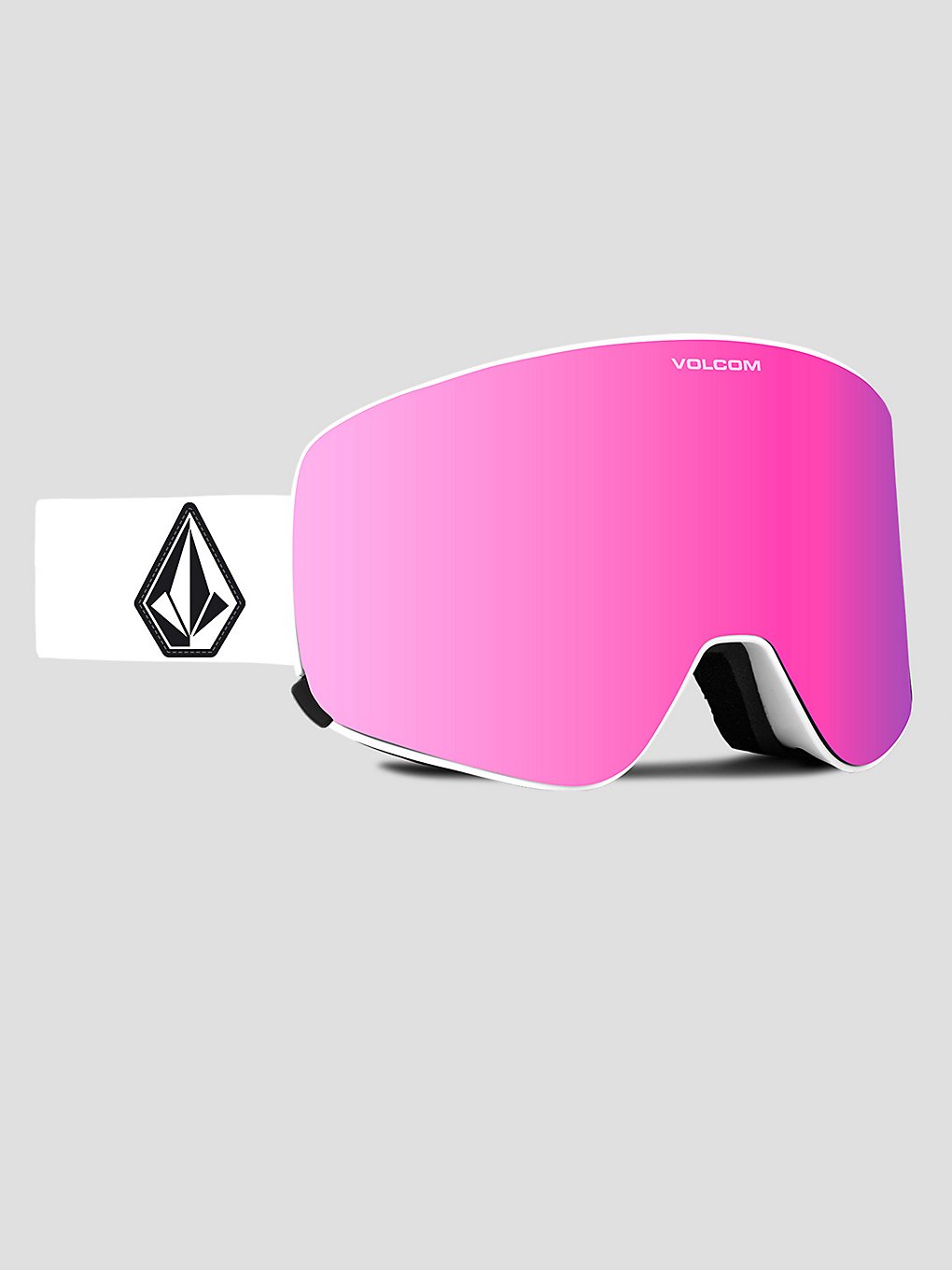 Volcom Odyssey Matte White Goggle pink chrome kaufen