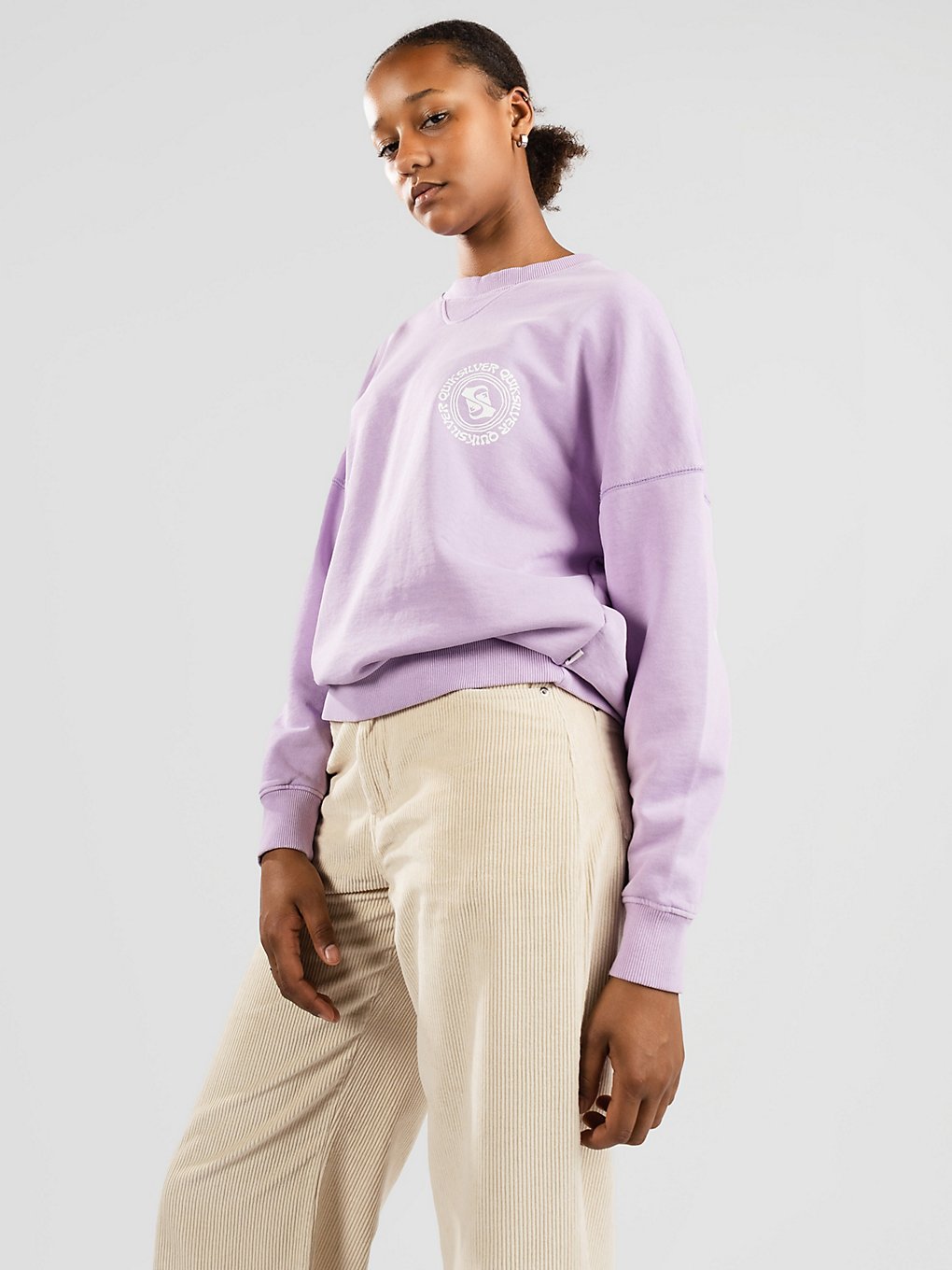 Quiksilver Uni Oversized Crew Sweater purple rose kaufen