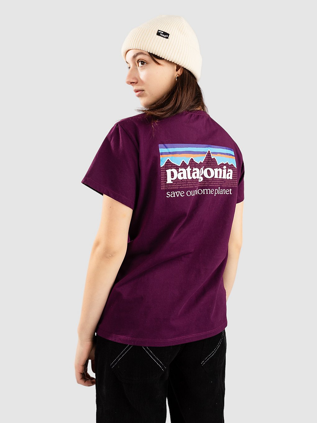 Patagonia P-6 Mission Organic T-Shirt night plum kaufen