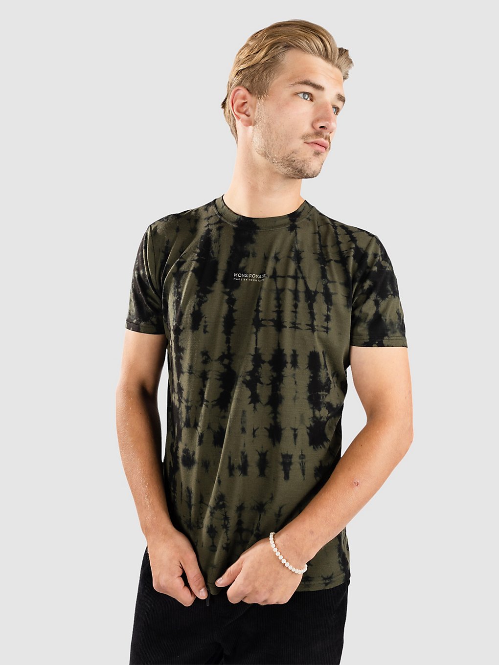 Mons Royale Merino Icon Tie Dyed Funktionsshirt olive tie dye kaufen