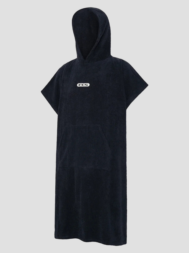 FCS Towel Black Surf Poncho