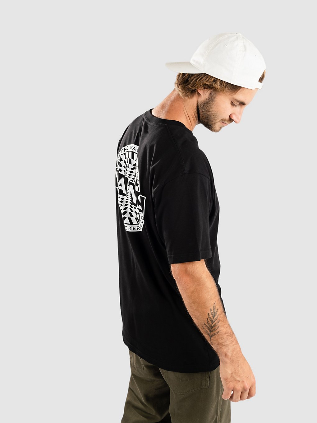 Vans Warped Checkerboard Log T-Shirt black kaufen