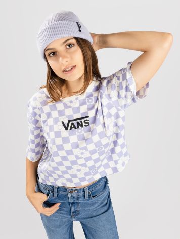 Vans Floral Checker Crop T-Shirt