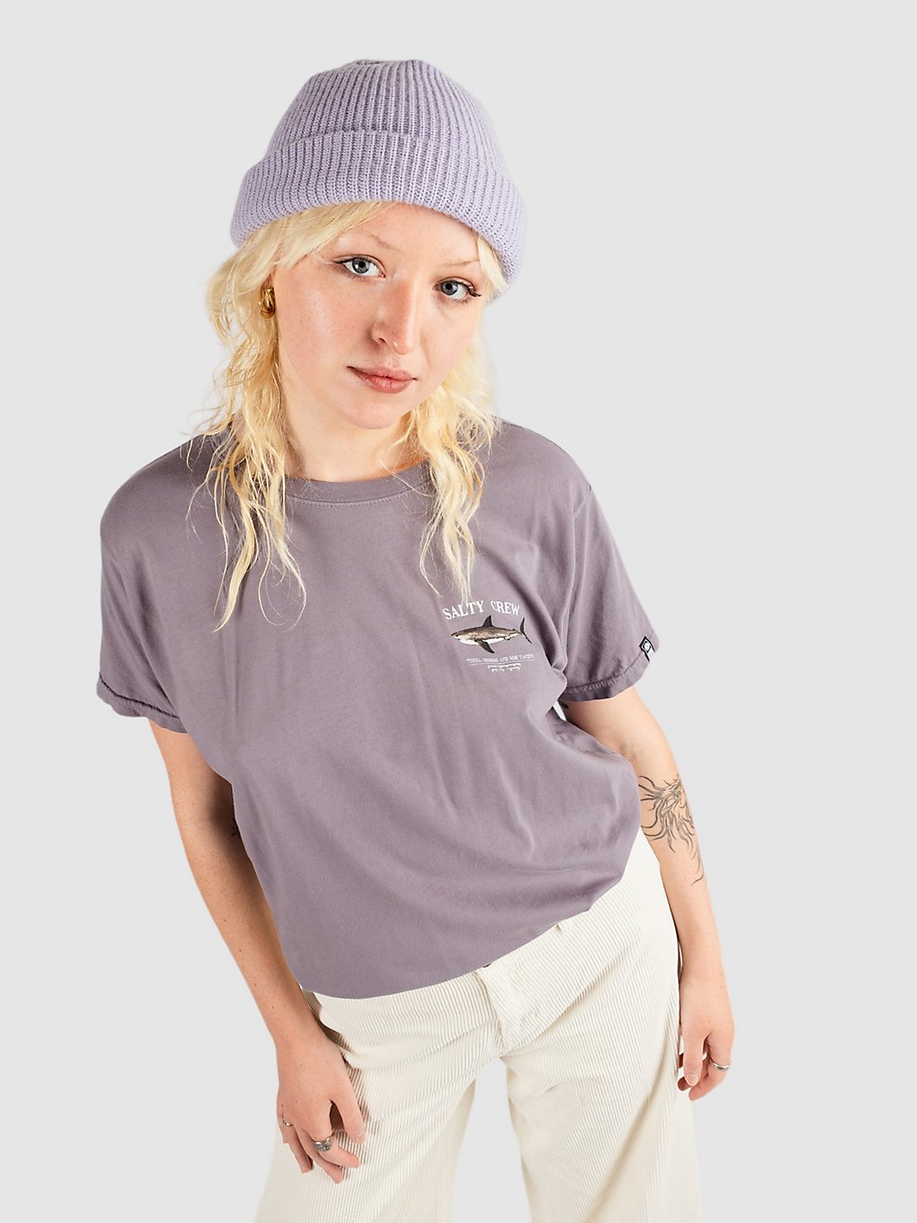 Salty Crew Bruce Boyfriend T-Shirt lavender stone kaufen