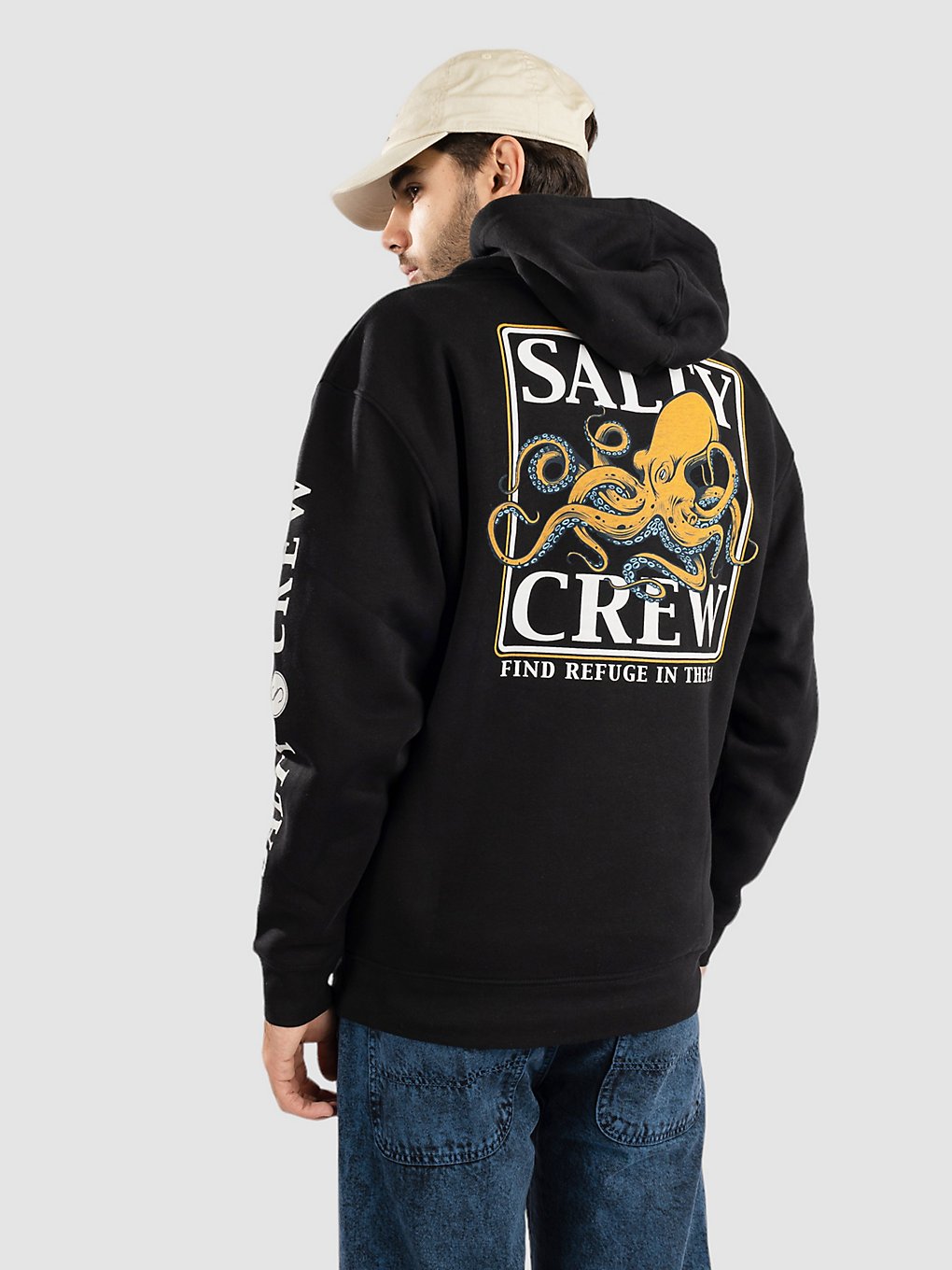 Salty Crew Ink Slinger Fleece Hoodie black kaufen