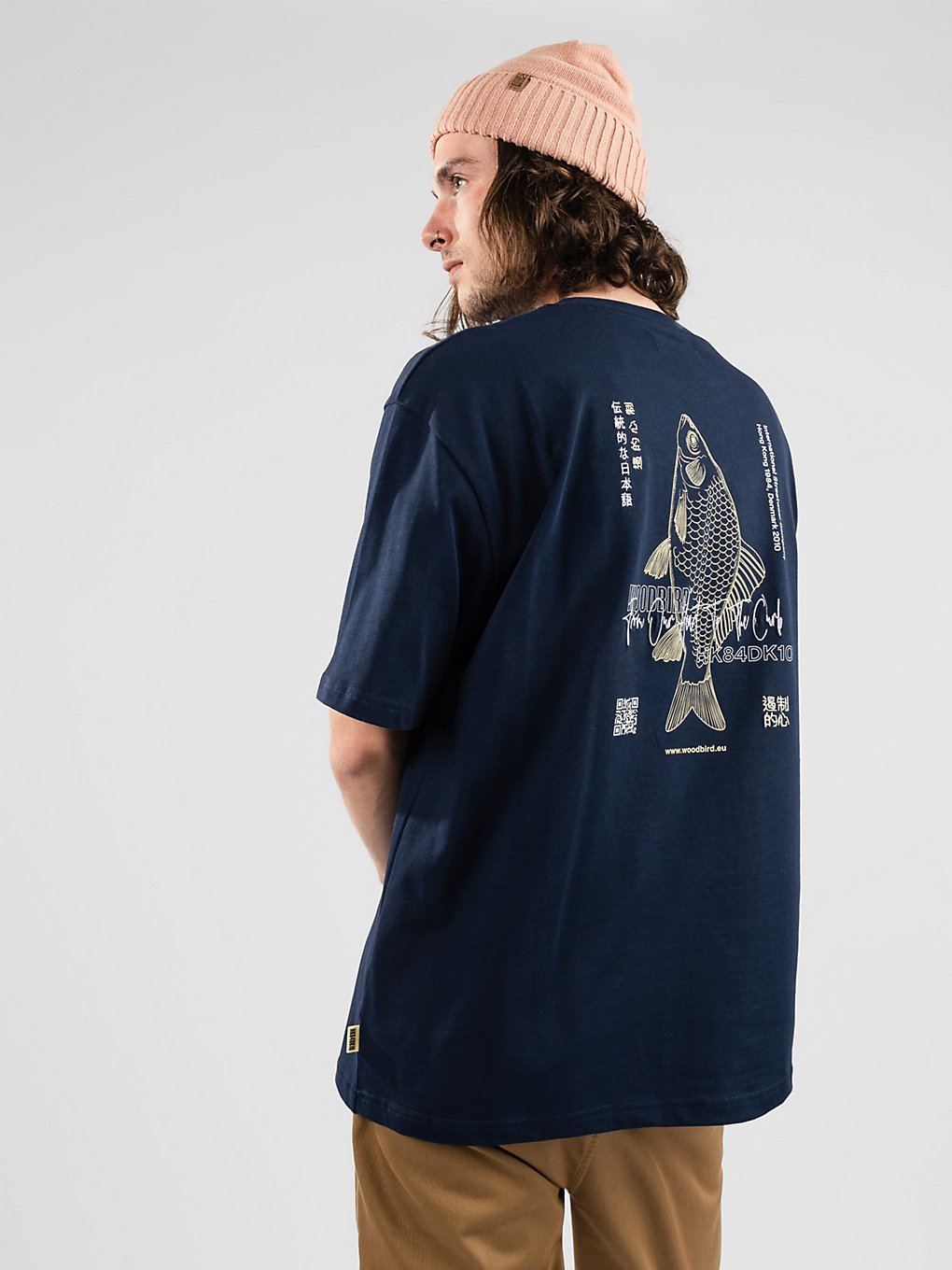 Woodbird Baine Fish T-Shirt navy kaufen