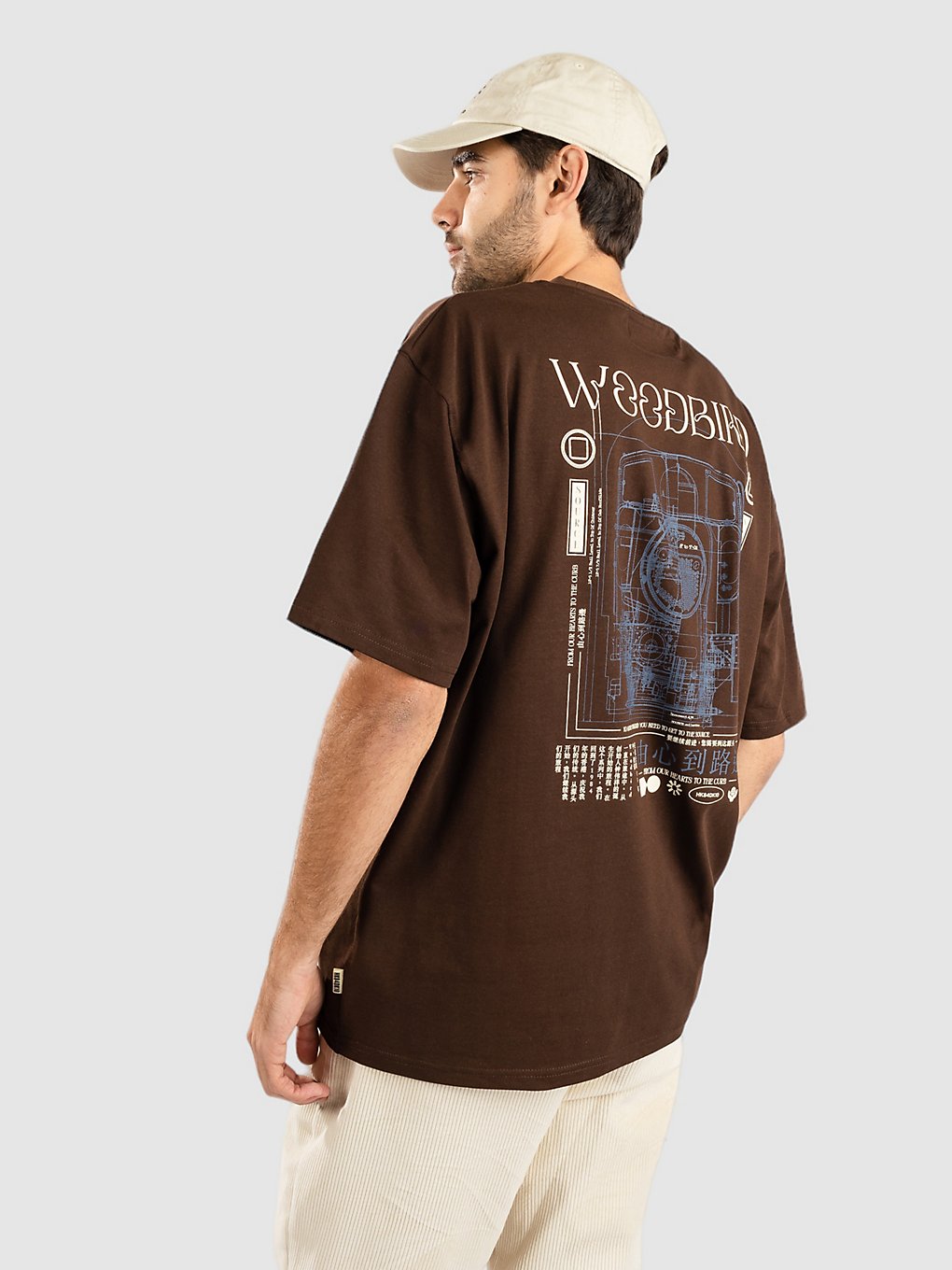 Woodbird Baine Train T-Shirt brown kaufen