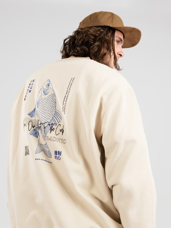 Woodbird Cane Fish Crew Genser