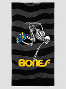 Skateboard Skeleton Handdoek