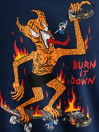 Thrasher Burn It Down Felpa con Cappuccio