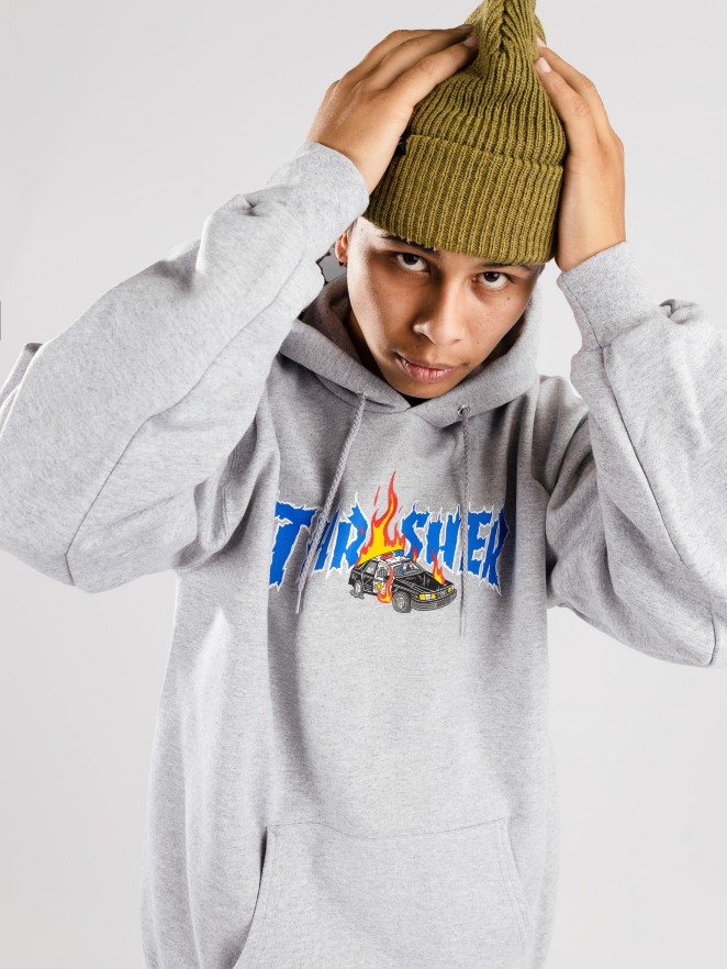 Thrasher Cop Car Felpa con Cappuccio