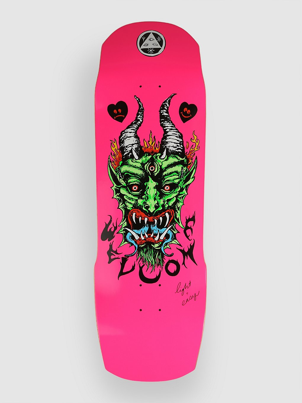 Welcome Light And Easy On Totem 2.0 9.8" Skateboard Deck neon pink kaufen