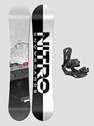 Prime Raw Wide + Staxx Black L 2024 Snowboard-Set
