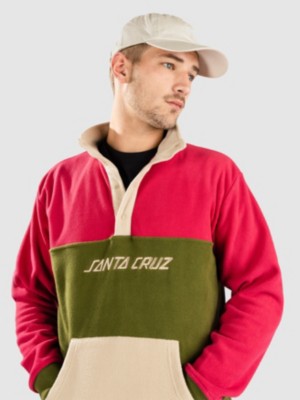 Santa Cruz Strip Logo Polar Felpa in Pile