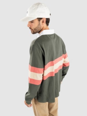 Mini Hand Stripe Long Sleeve Polo