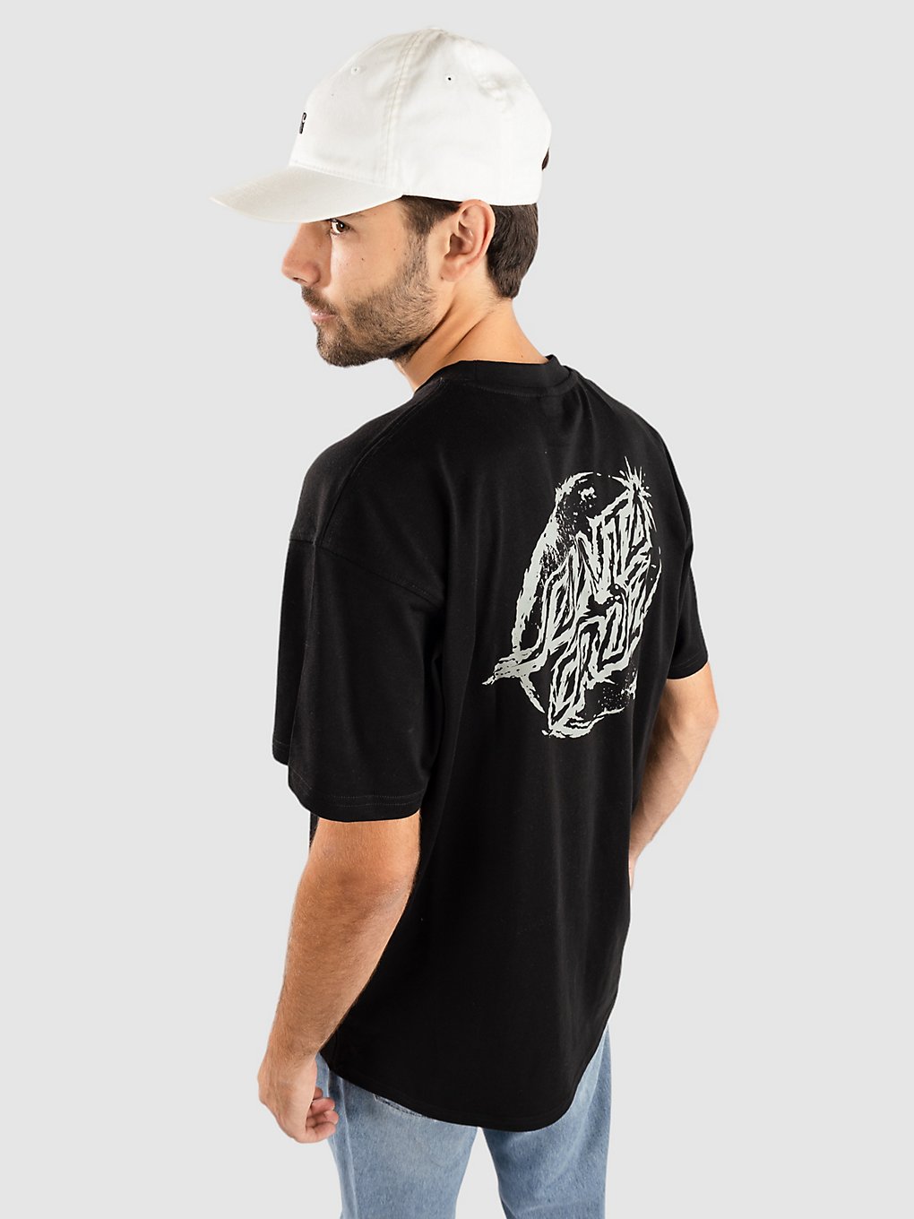 Santa Cruz Erode Dot Mono T-Shirt black kaufen