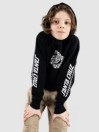 Santa Cruz Check Oval Mono Front Kids Hoodie