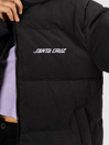 Santa Cruz Strip Logo Long Quilted Veste
