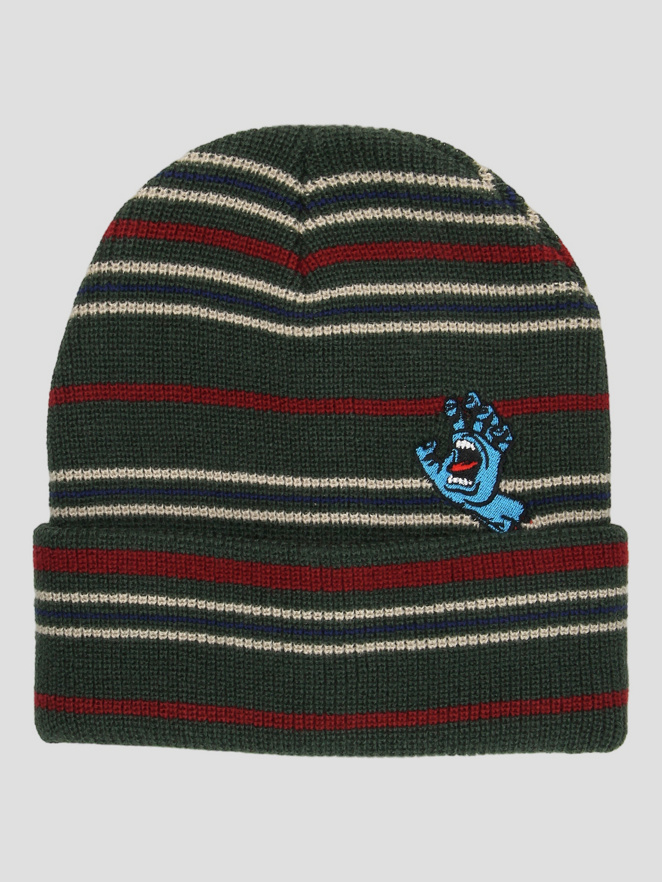 Santa Cruz Screaming Mini Hand Stripe Beanie